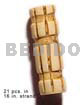 Bone Beads Horn Beads Natural Bone Tube W/ Groove 19mmx8mm / 21 Pcs. In 16in. Strand