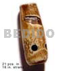 Bone Beads Horn Beads Natural Bone Tube W/ Groove 19mmx8mm / 21 Pcs. In 16in. Strand