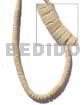 Coco Beads Coco Heishe Bleached White Graduated