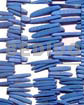 Coco Beads 1 Inch Coco Indian Stick Dyed Blue