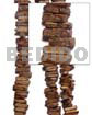 Coco Beads 1 Inch Coco Stick Natural Brown / Center Drill