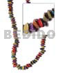 Philippine Seed Beads Buri Seed Nuggets Dyed / Multicolor
