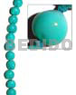 Philippine Seed Beads Kukui Seed / Aqua Blue / 16 Pcs. Per Strand