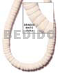 Shell Beads Grinded White Puka Shell Class A / Specify Size 4-5, 7-8, 9-11, 14-15, Jumbo 
shl Class A