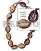 Shell Beads Kaput Cut Sigay / 14 Pcs. Per Str.