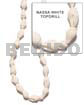 Shell Beads Nassa White Topdrill /32 In.