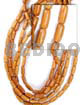 Philippine Wood Beads Bayong Oval Wood 10x20mm