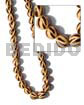 Philippine Wood Beads 15mm Nat. Wood Round Beads W/ Burning/ 29 Pcs.
