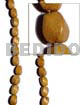 Philippine Wood Beads Nangka Twisted 10mmx15mm