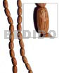 Philippine Wood Beads Palmwood Capsule 25mmx11mm