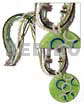 Philippines Necklaces 4 Layers Glass Beads W/ Shell Chips & 50mm Round Handpainted Capiz Shell Pendant