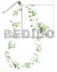 Philippines Necklaces 10 Rows Floating 2-3mm Coco Pokalet Pastel Green In Magic Wire
