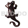 Philippine Pendants Black Tab Lizard Carving 50mm