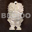Shell Carvings Owl Mop Carving 40mm