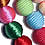 WRAPPED WOOD BEADS