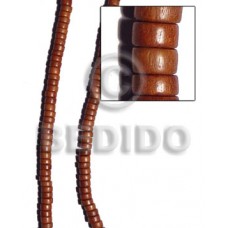 Bayong Wood 5 mm Disc Brown Beads Strands Wood Beads - Tube and Heishe Wood Beads BFJ237WB