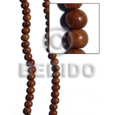 Bayong Wood 6 mm Round Brown Natural Beads Strands Hardwood Wood Beads - Round Wood Beads BFJ200WB