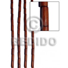 Bayong Wood 6 mm Tube Brown Beads Strands Wood Beads - Tube and Heishe Wood Beads BFJ261WB