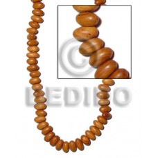 Bayong Wood Oval 17 mm Brown Hardwood Wood Beads - Teardrop and Oval Wood Beads BFJ133WB