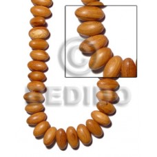Bayong Wood Oval 22 mm Brown Nuggets Wood Beads - Teardrop and Oval Wood Beads BFJ139WB