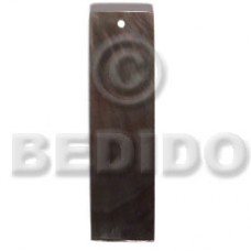 Black Lip Shell 40 mm Bar Black Pendants - Simple Cuts BFJ6236P