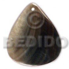 Black Lip Shell 40 mm Teardrop Black Pendants - Simple Cuts BFJ6250P