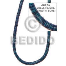 Blue Green Shell 16 inches Heishi Shell Heishe Shell Beads BFJ027HS
