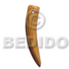 Bone Tusk Natural White 40 mm Pendants - Bone Horn Pendants BFJ5613P
