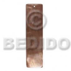 Brown Lip Shell 40 mm Bar Brown Pendants - Simple Cuts BFJ6238P