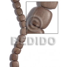 Graywood Pillow 10 mm Gray Wood Beads Dice and Sided Wood Beads BFJ482WB