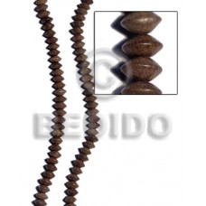 Graywood Saucer 10 mm Gray Beads Strands Wood Beads - Saucer and Diamond Wood Beads BFJ185WB