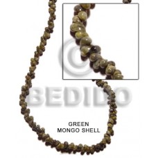 Green Mongo Green Shell 16 inches Shell Whole Shell Beads BFJ020SPS