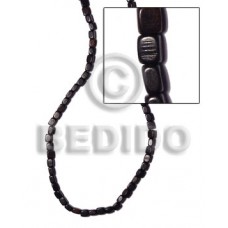 Kamagong Wood Black Rectangular 5 mm Wood Beads Dice and Sided Wood Beads BFJ279WB