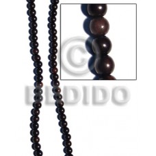 Kamagong Wood Hardwood Round 6 mm Beads Strands Tiger Wood Beads - Round Wood Beads BFJ079WB