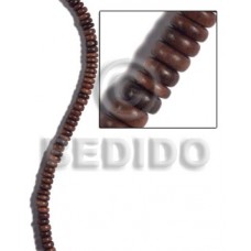 Kamagong Wood Pokalet 8 mm Tiger Beads Strands Brown Hardwood Ebony Tiger Wood Beads - Pokalet Wood Beads BFJ492WB
