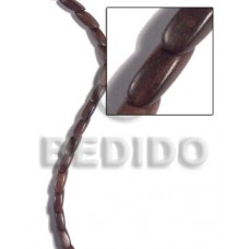 Kamagong Wood Slide Cut 7 mm Ebony Tiger Beads Strands Hardwood Wood Beads - Slide Cut BFJ494WB