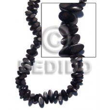 Kamagong Wood Slide Cut 8 mm Black Beads Strands Wood Beads - Slide Cut BFJ169WB