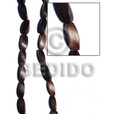 Kamagong Wood Twist 10 mm Ebony Tiger Beads Strands Wood Beads - Twisted Wood Beads BFJ232WB