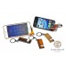 Wood Stained Green Coated 64 mm x 24 mm x 5 mm Chrome Keychain IPHONE ANDROID ACCESSORY BFJ073KC