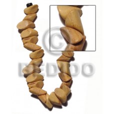 Nangka Wood Yellow Natural Nuggets 20 mm 16 inches Beads Strands Wood Beads - Nuggets Wood Beads BFJ413WB