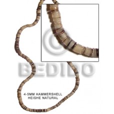Natural 16 inches Hammer Shell Heishi 4-5 mm Shell Heishe Shell Beads BFJ007HS