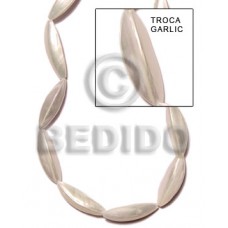 Natural 16 inches Trocha Shell Garlic Shell Special Cuts Shell Beads BFJ001SPS