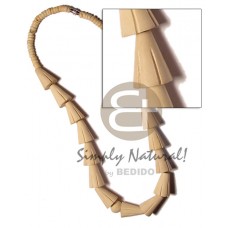 Natural White Cones Coconut Beads Wood Beads 4-5 mm Natural Wooden Necklaces BFJ828NK
