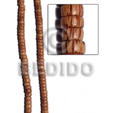 Palmwood Pokalet 10 mm Brown Beads Strands Wood Beads - Pokalet Wood Beads BFJ259WB