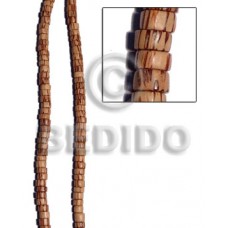 Palmwood Pokalet 4 x 7 mm Brown Beads Strands Wood Beads - Pokalet Wood Beads BFJ270WB