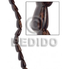 Patikan Wood Teardrop 22 mm Brown Wood Beads - Teardrop and Oval Wood Beads BFJ501WB
