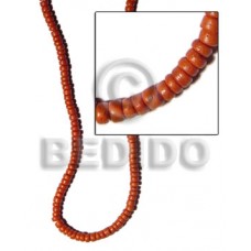 Red 16 inches Coconut Pokalet 7-8 mm Dyed Coco Pokalet Beads BFJ023PT