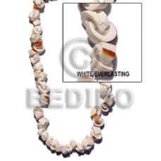 White 16 inches Luhuanus Shell Natural Shell Crazy Cut Shell Beads BFJ066SPS
