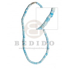 White Clam Blue 18 inches 4-5 mm Splashing Necklace - Surfer BFJ3885NK