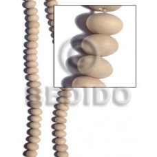 White Wood Oval 14 mm White Beads Strands Wood Beads - Teardrop and Oval Wood Beads BFJ189WB